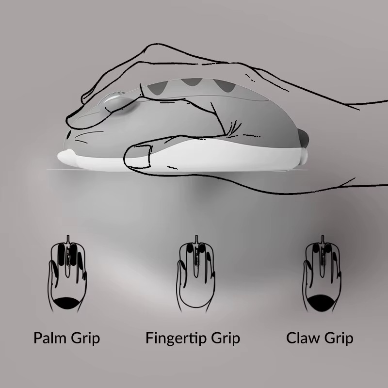 Akko Cat Theme Mouse 2.4GHz Bluetooth 3.0 / 5.0 Wireless Tri-mode Mouse for PC Laptop Computer Plug and Play - Image 3