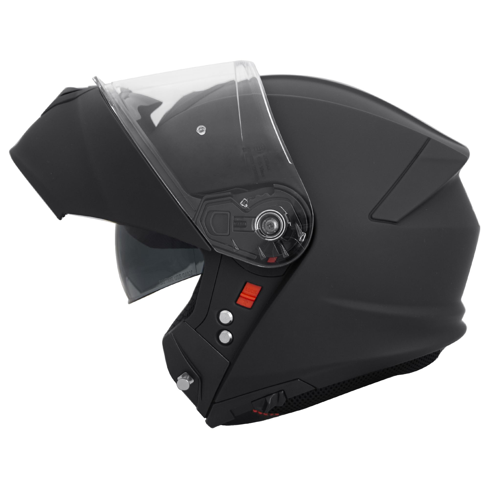 Zorax Matt Black XL (61-62cm) ZOR-838 Double Visor Modular Flip up front Motorcycle Motorbike Helmet ECE 2206 Approved - Image 3