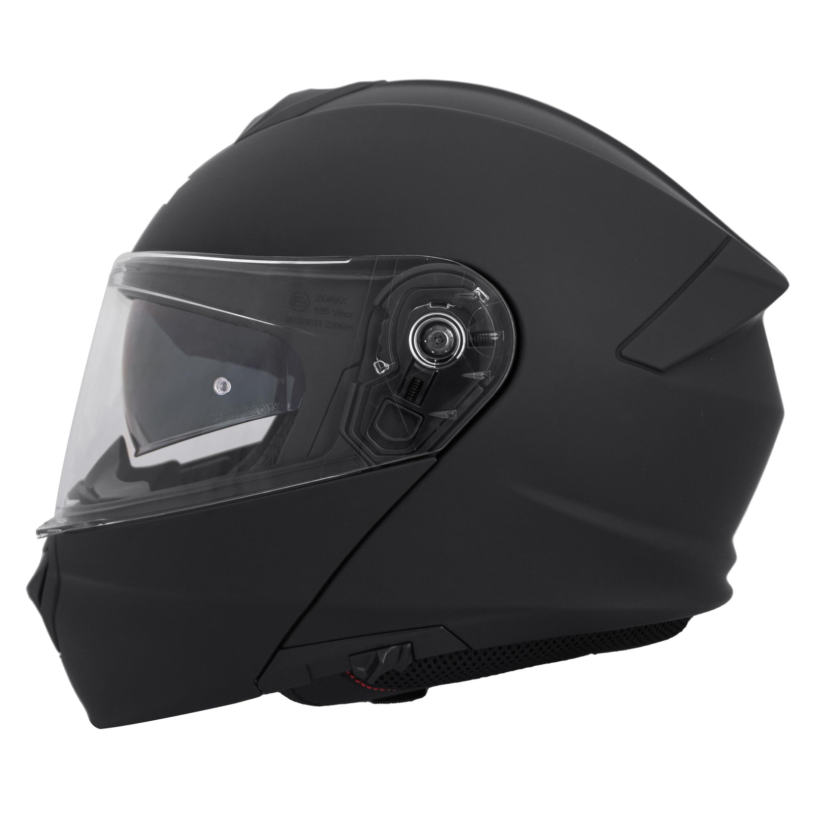 Zorax Matt Black XL (61-62cm) ZOR-838 Double Visor Modular Flip up front Motorcycle Motorbike Helmet ECE 2206 Approved - Image 6
