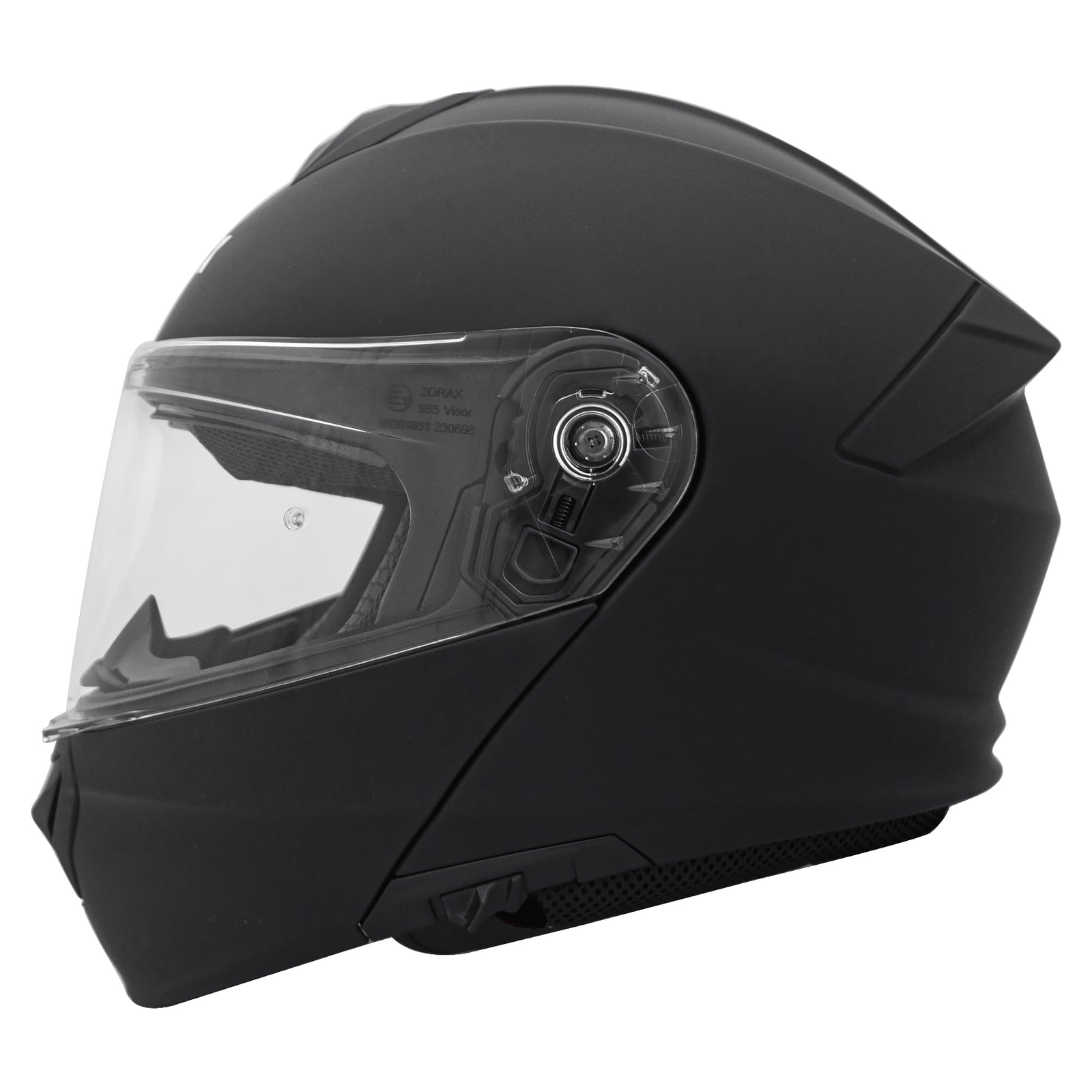 Zorax Matt Black XL (61-62cm) ZOR-838 Double Visor Modular Flip up front Motorcycle Motorbike Helmet ECE 2206 Approved - Image 8